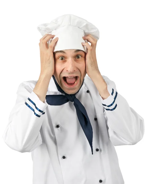 Verrast chef-kok — Stockfoto