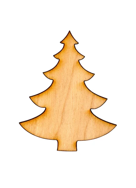 Wooden christmas tree — Stock Photo, Image