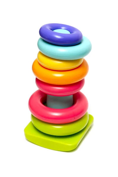 Plastic toy pyramid — Stock Photo, Image