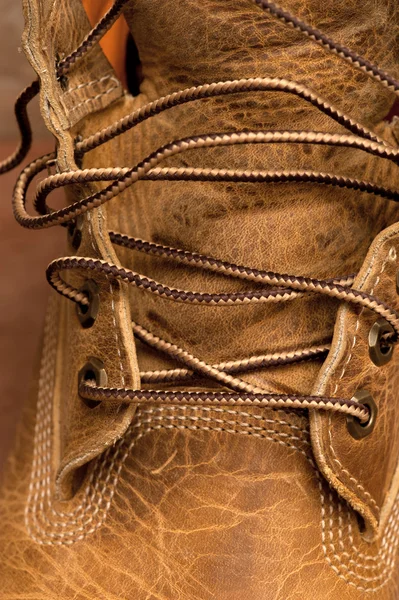 Man's new shoes, closeup — Stock Photo, Image