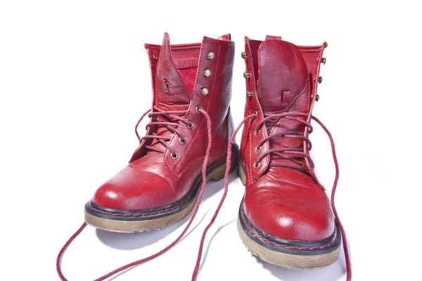 Red boot on white — Stock Photo, Image