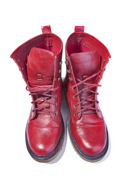 Red boot on white — Stock Photo, Image