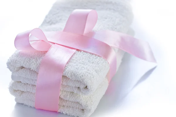 Ręcznik biały. — Zdjęcie stockowe