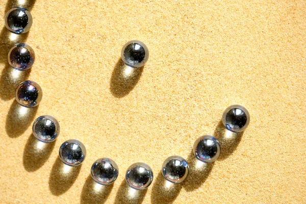stock image Glass Balls On Sand