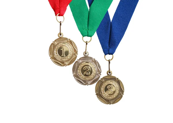 Uppsättning medaljer — Stockfoto