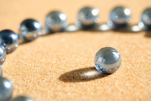 stock image Glass Balls On Sand