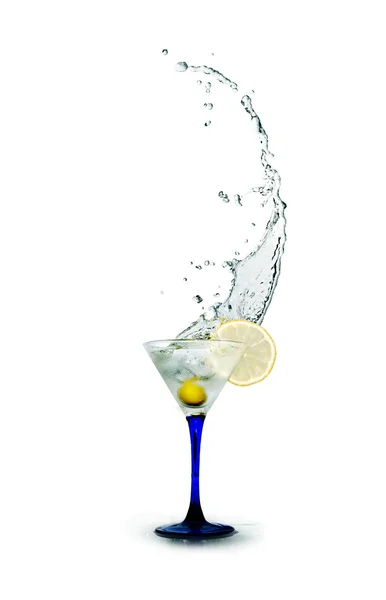 Rozpryskiwania koktajl martini — Zdjęcie stockowe