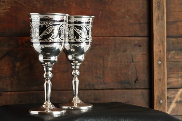 Silver Goblets — Stock Photo, Image