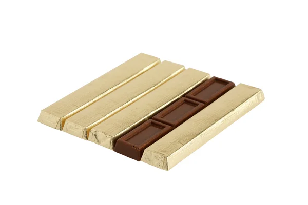 Čokoláda na bílém pozadí — Stock fotografie