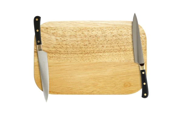 Tabla de cortar y cuchillos — Foto de Stock