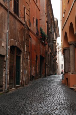 Narrow Street In Rome clipart