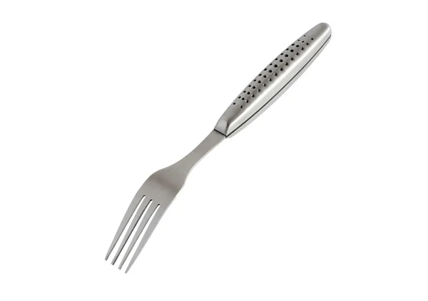Metal Fork On White — Stock Photo, Image