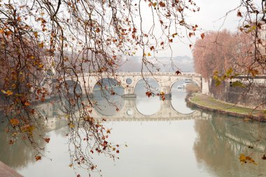 Tiber River In Rome,Italy clipart