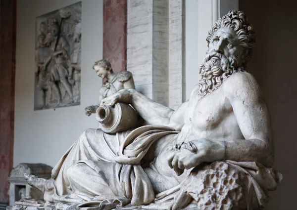 Bóg rzeki Tyber rzeźby — Zdjęcie stockowe