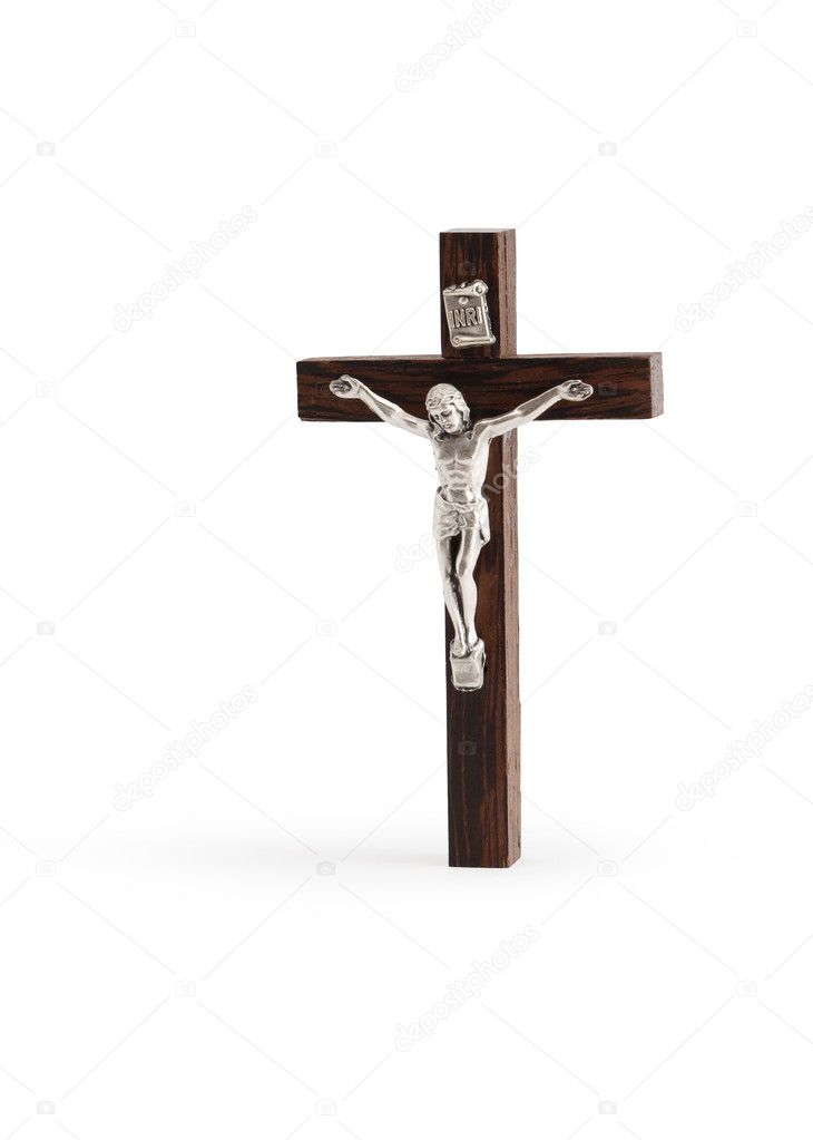 Crucifix On White