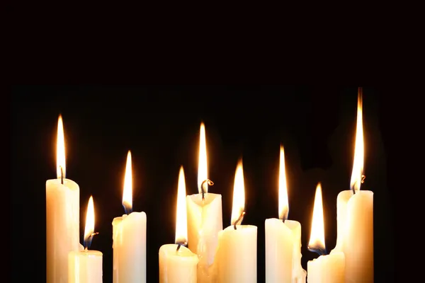 Devět svíček — Stock fotografie