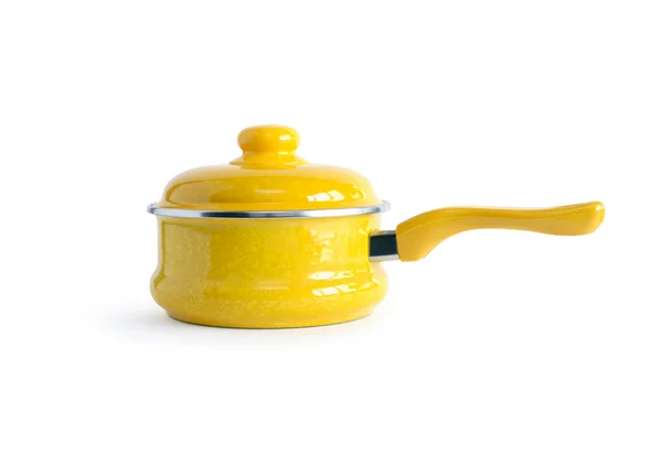 Yellow Saucepan — Stock Photo, Image