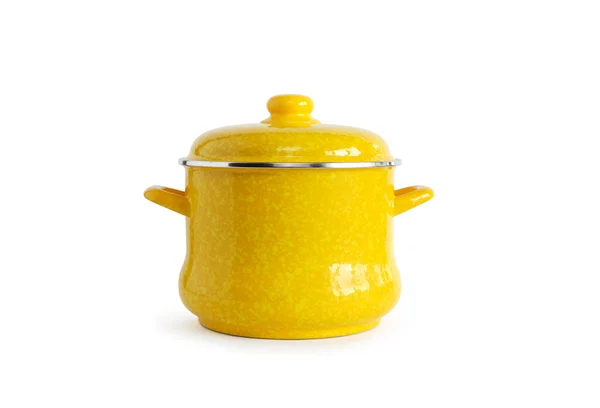 Yellow Saucepan — Stock Photo, Image