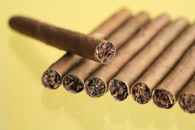 Cigars On Yellow clipart