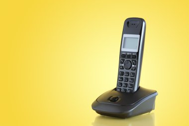 Telephone On Yellow clipart