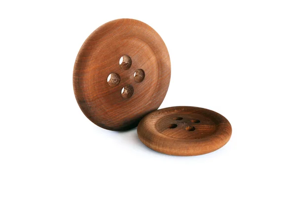 Деревянные кнопки — стоковое фото