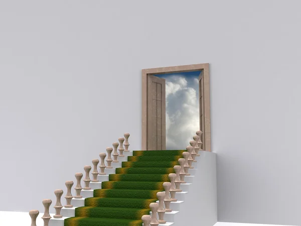 Treppe. 3d — Stockfoto