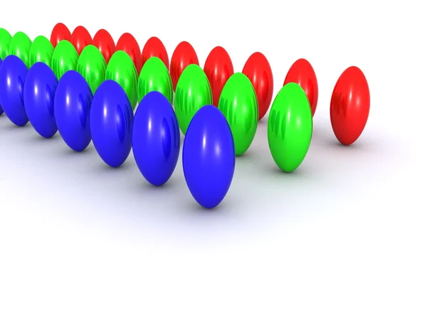 RGB balls — Stock Photo, Image