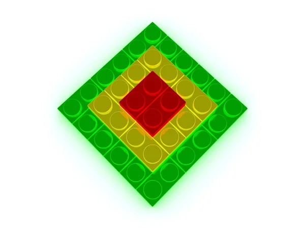 Lego piramidy — Zdjęcie stockowe