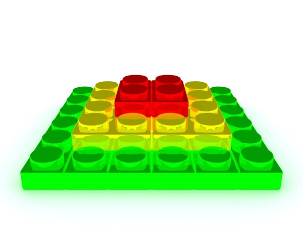 Lego-pyramid — Stock Photo, Image
