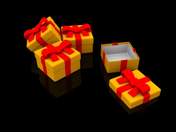 Gifts. 3D — Stock Photo, Image