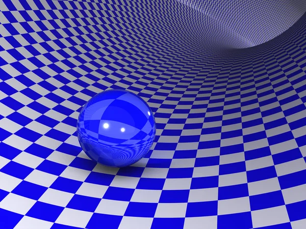 玻璃球抽象的背景。3d — 图库照片