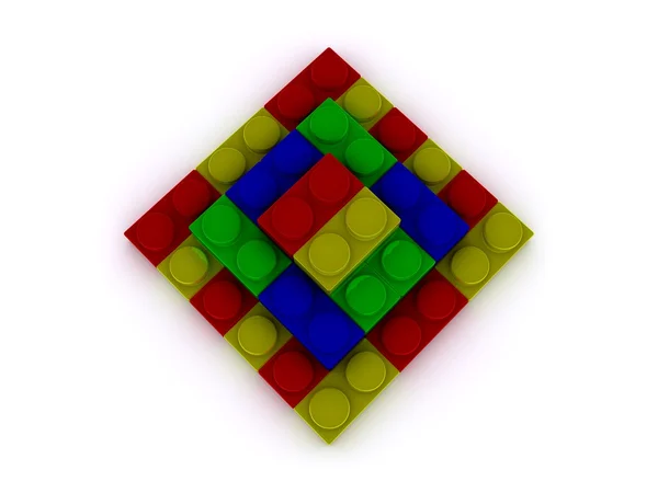 Лего-пирамида — стоковое фото