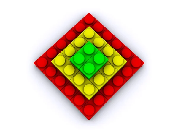 Лего-пирамида — стоковое фото