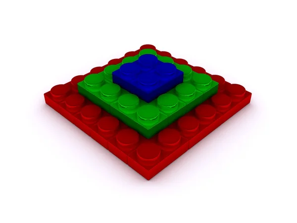 Lego-pirâmide — Fotografia de Stock