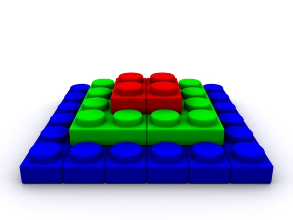 Lego-pyramid — Stock fotografie
