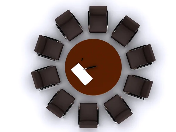 Chair around table — Stock Photo, Image