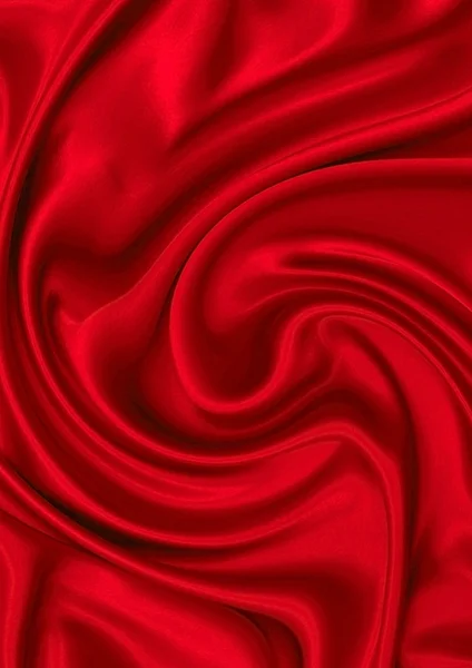 Piros selyem anyagból — Stock Fotó