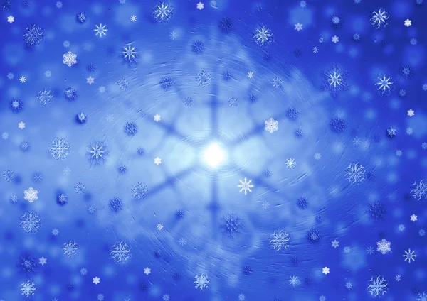 Hintergrund aus Schneeflocken — Stockfoto