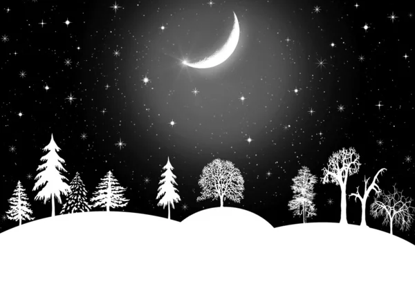 Vinter jul landskap — Stockfoto