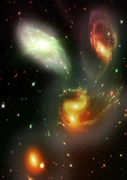Galaxie dans un espace libre — Photo