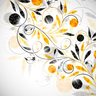 Floral abstract background clipart