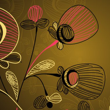 Floral background clipart