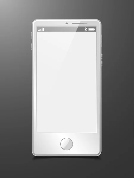 Smartphone Touchscreen, modelo de vetor — Vetor de Stock