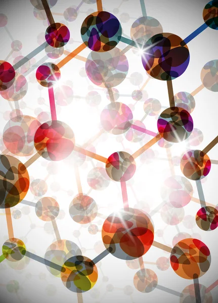 分子的结构，抽象背景 — 图库矢量图片
