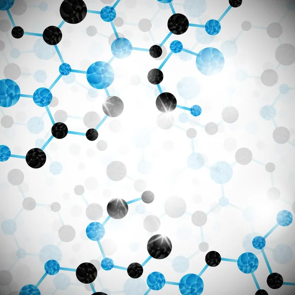 분자 구조, 추상적인 배경 — 스톡 벡터