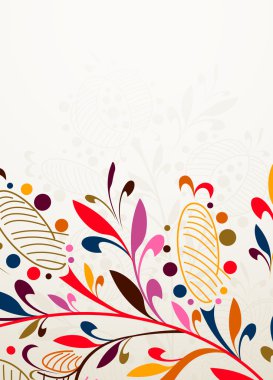 Floral background clipart