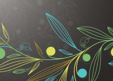 Floral background clipart