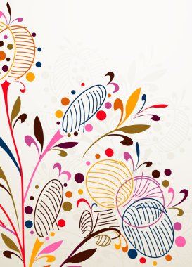 Floral background clipart