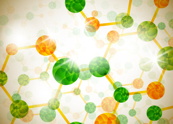 Molecular structure, abstract background