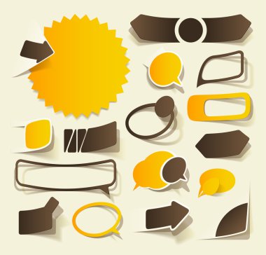 Realistic design elements clipart